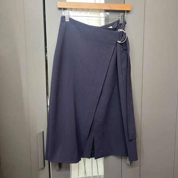 Boss Hugo BossNavyFaux WrapY2KClassicMidi SkirtSize 6